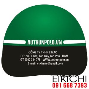 Áo thun Polo làm nón bảo hiểm tặng khách hàng