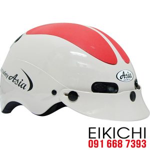 In logo lên nón bảo hiểm quảng cáo theo yêu cầu làm quà tặng khách hàng